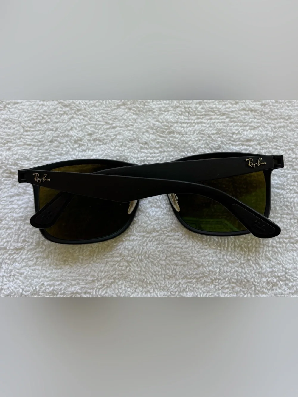 Ray-Ban Men’s Black Frame Blue Mirror Lens Swim Sunglasses